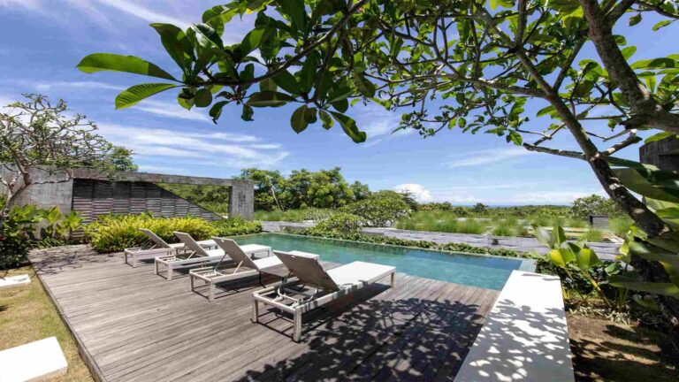 Landscape service for back yard garden at Hideaway Villas Bali Uluwatu
